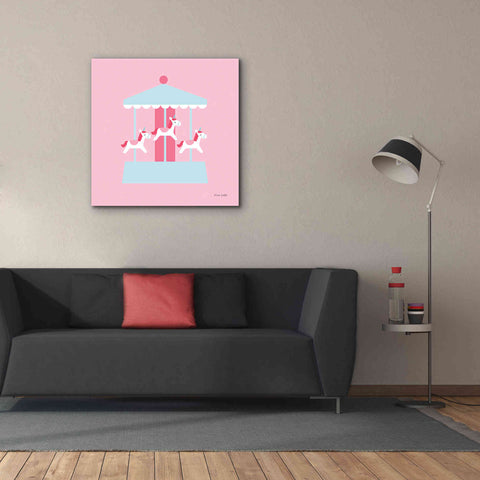 Image of 'Merry Go Round' by Ann Kelle Designs, Canvas Wall Art,37 x 37