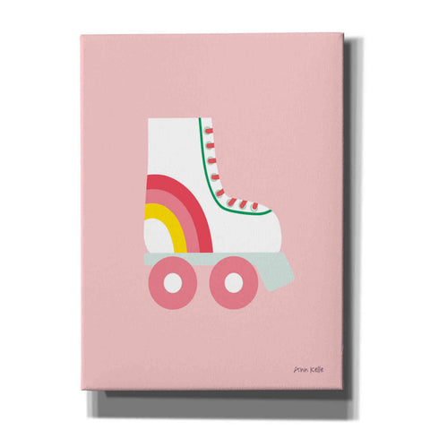 Image of 'Rollerskate' by Ann Kelle Designs, Canvas Wall Art,12x16x1.1x0,20x24x1.1x0,26x30x1.74x0,40x54x1.74x0