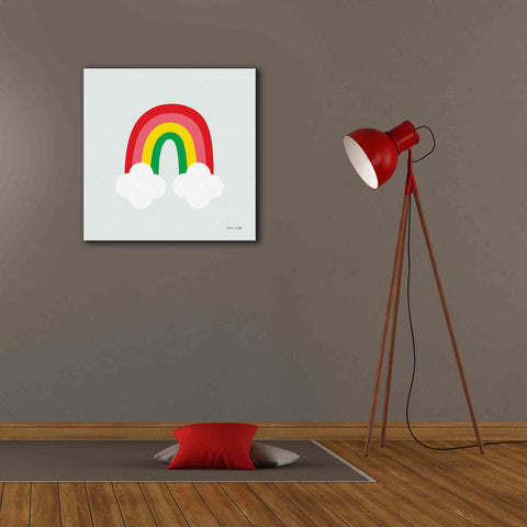 Image of 'Bright Rainbow I' by Ann Kelle Designs, Canvas Wall Art,26 x 26