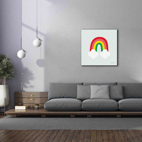 Image of 'Bright Rainbow I' by Ann Kelle Designs, Canvas Wall Art,37 x 37