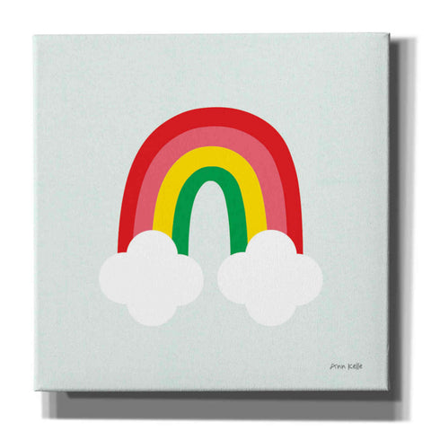 Image of 'Bright Rainbow I' by Ann Kelle Designs, Canvas Wall Art,12x12x1.1x0,18x18x1.1x0,26x26x1.74x0,37x37x1.74x0