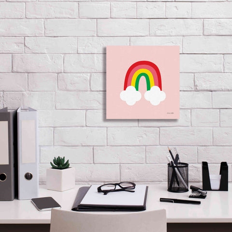 Image of 'Bright Rainbow II' by Ann Kelle Designs, Canvas Wall Art,12 x 12