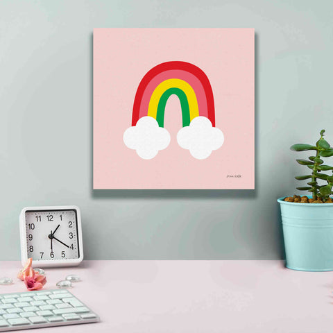 Image of 'Bright Rainbow II' by Ann Kelle Designs, Canvas Wall Art,12 x 12