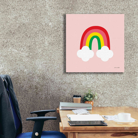 Image of 'Bright Rainbow II' by Ann Kelle Designs, Canvas Wall Art,26 x 26