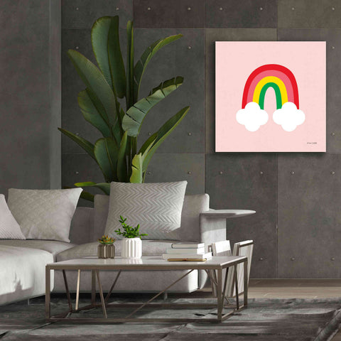 Image of 'Bright Rainbow II' by Ann Kelle Designs, Canvas Wall Art,37 x 37