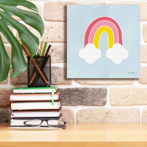 Image of 'Her Rainbow' by Ann Kelle Designs, Canvas Wall Art,12 x 12