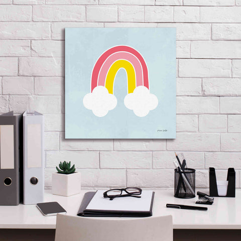 Image of 'Her Rainbow' by Ann Kelle Designs, Canvas Wall Art,18 x 18
