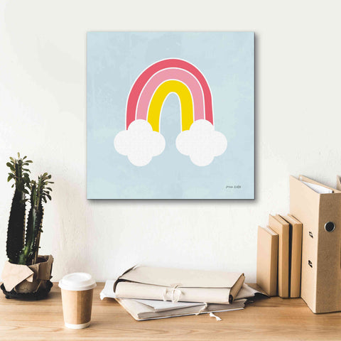 Image of 'Her Rainbow' by Ann Kelle Designs, Canvas Wall Art,18 x 18