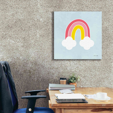 Image of 'Her Rainbow' by Ann Kelle Designs, Canvas Wall Art,26 x 26
