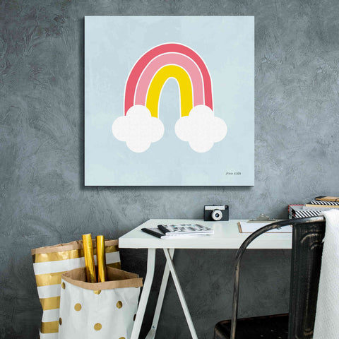 Image of 'Her Rainbow' by Ann Kelle Designs, Canvas Wall Art,26 x 26
