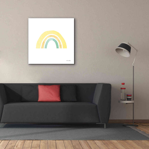 Image of 'Pastel Rainbow II' by Ann Kelle Designs, Canvas Wall Art,37 x 37