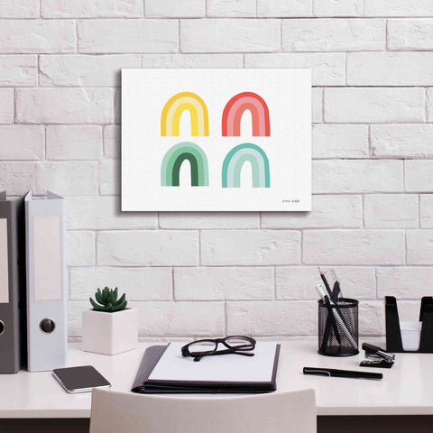 Image of 'Rainbow Colors I' by Ann Kelle Designs, Canvas Wall Art,16 x 12