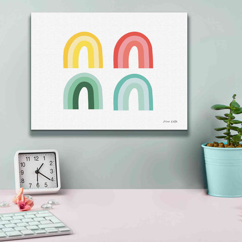 Image of 'Rainbow Colors I' by Ann Kelle Designs, Canvas Wall Art,16 x 12