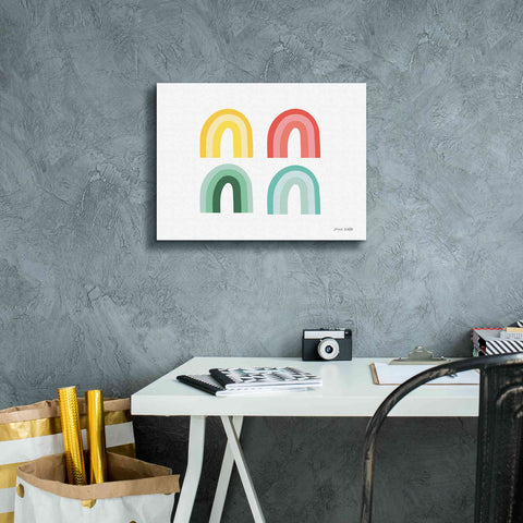 Image of 'Rainbow Colors I' by Ann Kelle Designs, Canvas Wall Art,16 x 12