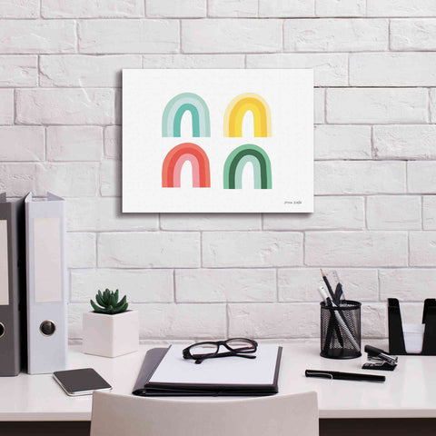 Image of 'Rainbow Colors II' by Ann Kelle Designs, Canvas Wall Art,16 x 12