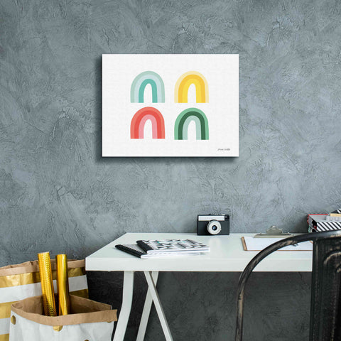 Image of 'Rainbow Colors II' by Ann Kelle Designs, Canvas Wall Art,16 x 12