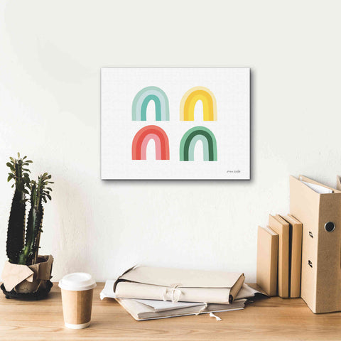 Image of 'Rainbow Colors II' by Ann Kelle Designs, Canvas Wall Art,16 x 12
