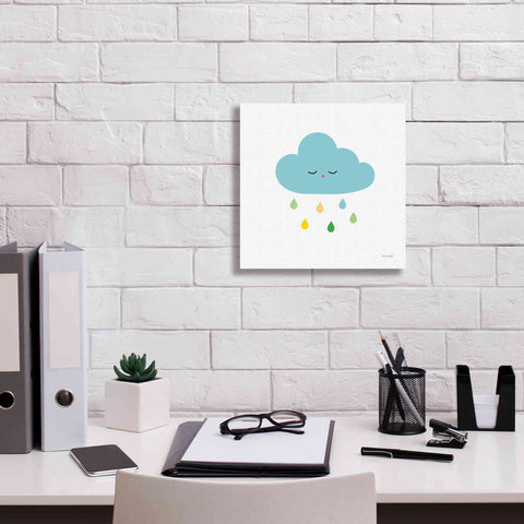 Image of 'Sleepy Cloud I' by Ann Kelle Designs, Canvas Wall Art,12 x 12