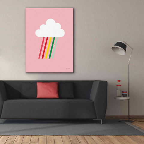 Image of 'Rainbow Rays I' by Ann Kelle Designs, Canvas Wall Art,40 x 54