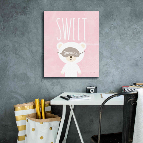 Image of 'Sweet Dreams Pink' by Ann Kelle Designs, Canvas Wall Art,20 x 24