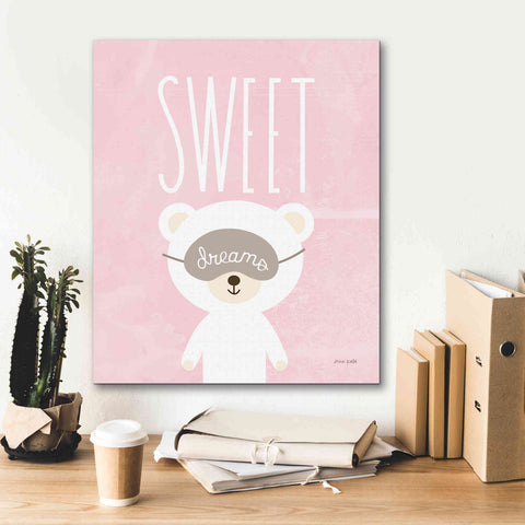 Image of 'Sweet Dreams Pink' by Ann Kelle Designs, Canvas Wall Art,20 x 24