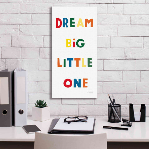 Image of 'Dream Big Little One Bright' by Ann Kelle Designs, Canvas Wall Art,12 x 24