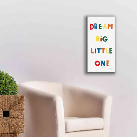 Image of 'Dream Big Little One Bright' by Ann Kelle Designs, Canvas Wall Art,12 x 24