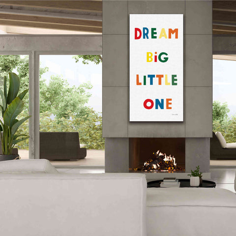 Image of 'Dream Big Little One Bright' by Ann Kelle Designs, Canvas Wall Art,30 x 60