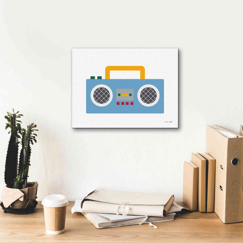 Image of 'Retro Boombox' by Ann Kelle Designs, Canvas Wall Art,16 x 12