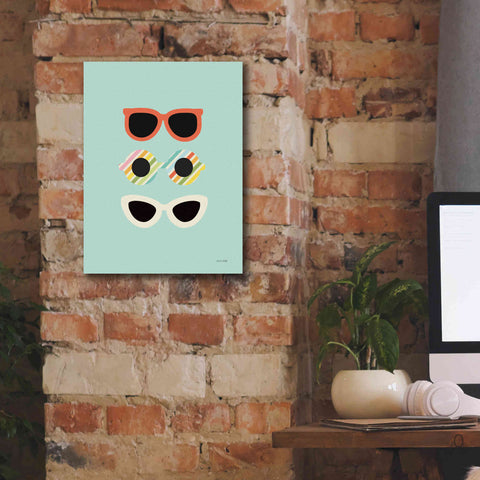 Image of 'Glamour Sunglasses' by Ann Kelle Designs, Canvas Wall Art,12 x 16