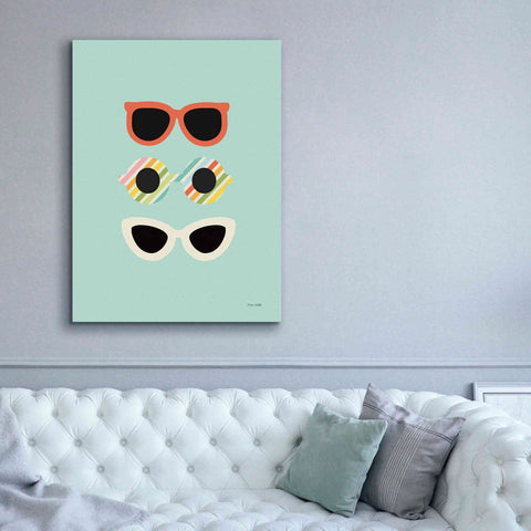 Image of 'Glamour Sunglasses' by Ann Kelle Designs, Canvas Wall Art,40 x 54