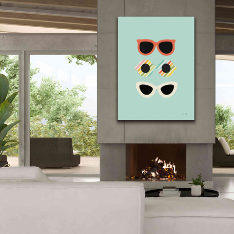Image of 'Glamour Sunglasses' by Ann Kelle Designs, Canvas Wall Art,40 x 54