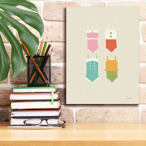 Image of 'Summer Bathing Suits' by Ann Kelle Designs, Canvas Wall Art,12 x 16