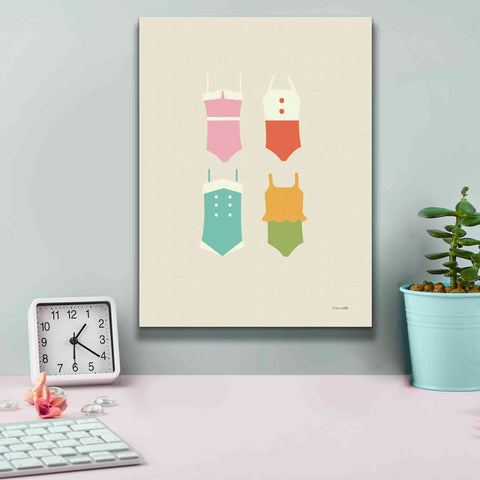 Image of 'Summer Bathing Suits' by Ann Kelle Designs, Canvas Wall Art,12 x 16