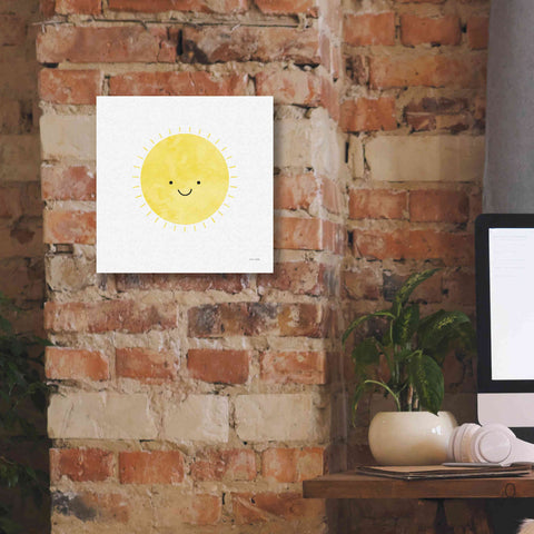 Image of 'Sunny Smile Days' by Ann Kelle Designs, Canvas Wall Art,12 x 12