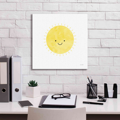 Image of 'Sunny Smile Days' by Ann Kelle Designs, Canvas Wall Art,18 x 18