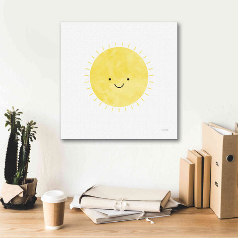 Image of 'Sunny Smile Days' by Ann Kelle Designs, Canvas Wall Art,18 x 18