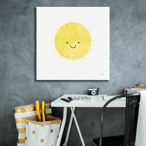 Image of 'Sunny Smile Days' by Ann Kelle Designs, Canvas Wall Art,26 x 26