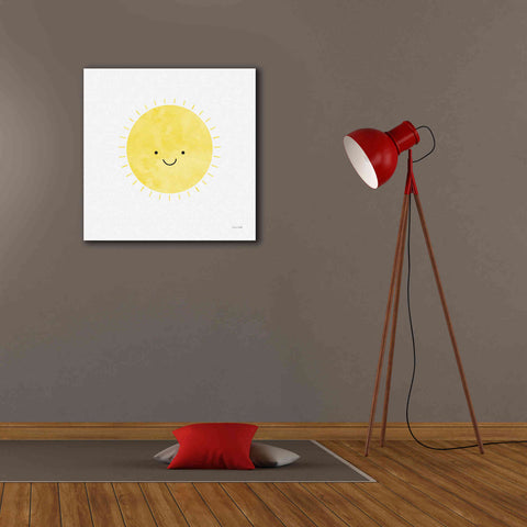 Image of 'Sunny Smile Days' by Ann Kelle Designs, Canvas Wall Art,26 x 26