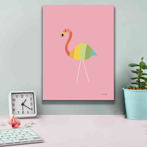 Image of 'Flamingo Colors' by Ann Kelle Designs, Canvas Wall Art,12 x 16