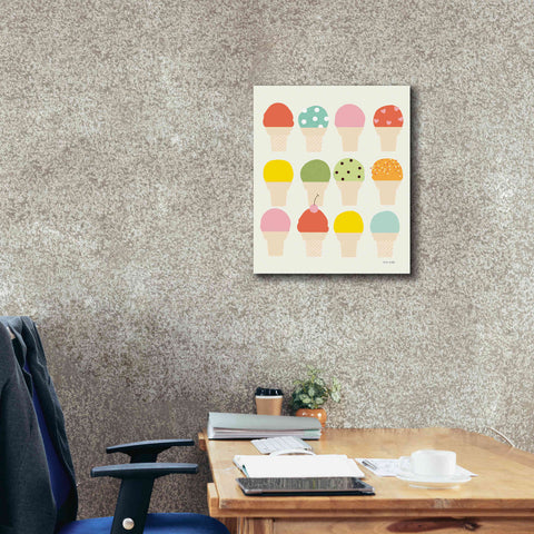 Image of 'Single Scoops' by Ann Kelle Designs, Canvas Wall Art,20 x 24