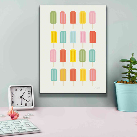Image of 'Colorful Popsicles' by Ann Kelle Designs, Canvas Wall Art,12 x 16