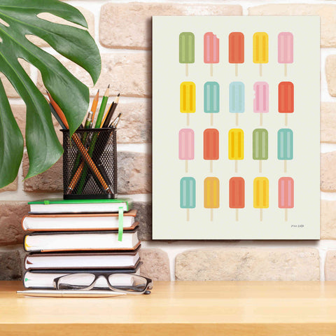 Image of 'Colorful Popsicles' by Ann Kelle Designs, Canvas Wall Art,12 x 16