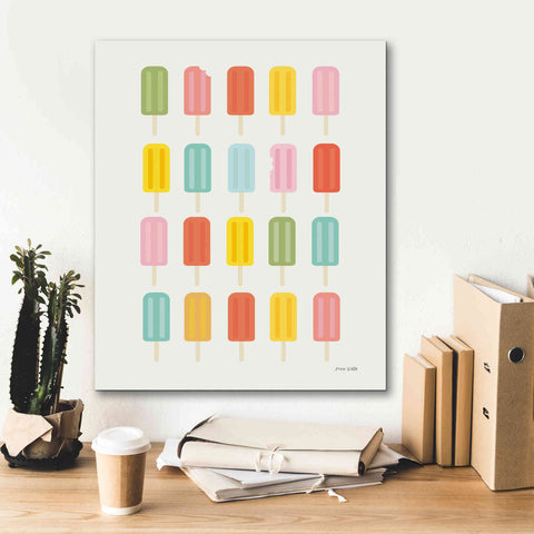 Image of 'Colorful Popsicles' by Ann Kelle Designs, Canvas Wall Art,20 x 24