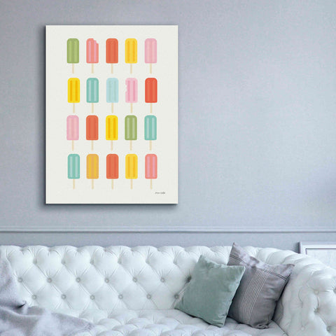 Image of 'Colorful Popsicles' by Ann Kelle Designs, Canvas Wall Art,40 x 54