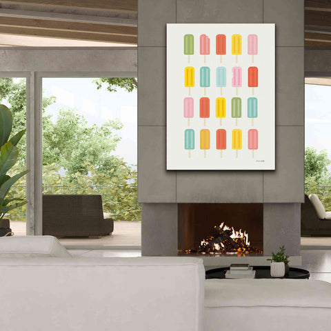 Image of 'Colorful Popsicles' by Ann Kelle Designs, Canvas Wall Art,40 x 54