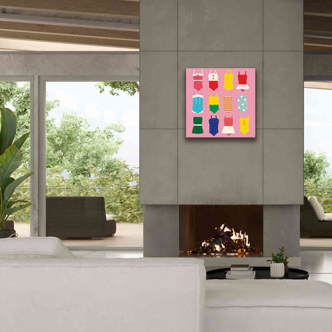 Image of 'Bathing Suits Galore' by Ann Kelle Designs, Canvas Wall Art,26 x 26