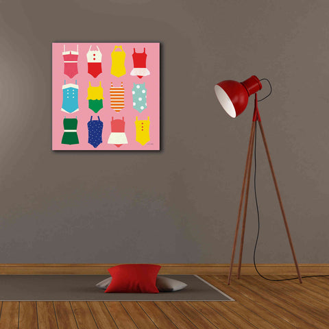 Image of 'Bathing Suits Galore' by Ann Kelle Designs, Canvas Wall Art,26 x 26