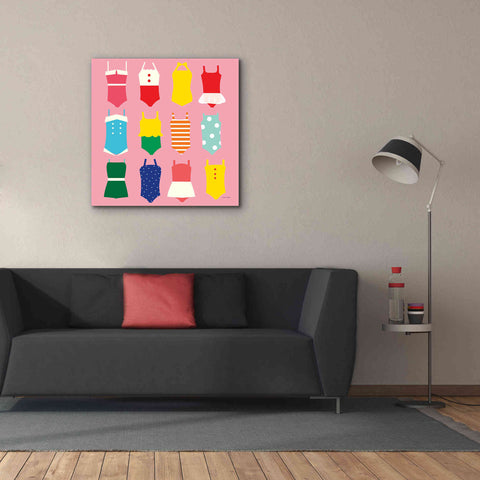 Image of 'Bathing Suits Galore' by Ann Kelle Designs, Canvas Wall Art,37 x 37