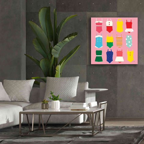 Image of 'Bathing Suits Galore' by Ann Kelle Designs, Canvas Wall Art,37 x 37
